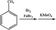 Consider the following sequence of reactions:   ​ a) What is the major organic product obtained from the sequence of reactions?  a.     b.     c.     d.     b) If KMnO<sub>4</sub> had been replaced by Na<sub>2</sub>Cr<sub>2</sub>O<sub>7</sub>, what would be the final product of the reaction?
