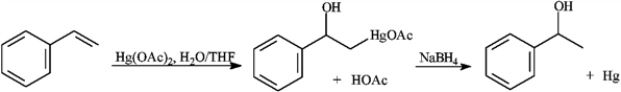 Consider the reaction sequence below to answer the following question.   -Refer to instructions. Write the complete reaction mechanism for the first step of this reaction sequence. Show all electron flow with arrows and show all intermediate structures.