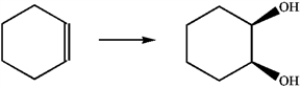 What is the best choice of reagents to perform the following transformation?   A)  H<sub>2</sub>O, H<sub>2</sub>SO<sub>4</sub> B)  HgSO<sub>4</sub>; followed by NaBH<sub>4</sub> C)  BH<sub>3</sub>; followed by H<sub>2</sub>O<sub>2</sub> D)  OsO<sub>4</sub>; followed by NaHSO<sub>3</sub>