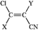 Choose substituents X and Y (listed in order below)  for the following compound so as to make a Z isomer.   A)  −Br, −NHCH<sub>3</sub> B)  −F, −CHO C)  −I, −OCH<sub>3</sub> D)  −COOH, −CH<sub>2</sub>NH<sub>2</sub> E)  −Br, −COOH