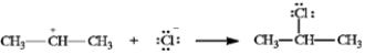 In the reaction below: a)Label the nucleophile (Nu) and the electrophile (E). b)Draw arrows on the structures showing electron flow in the reaction. -Label and indicate flow:  