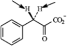 Identify the indicated hydrogens in the following molecules as pro-R or pro-S. -Identify:   phenylpyruvate