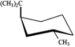 For each disubstituted cyclohexane below, draw its ring-flip isomer. Circle the most stable conformation and label the substituent groups as axial or equatorial. -Draw and label:  