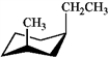 Which of the following is the most stable conformation of trans-1-ethyl-3-methylcyclohexane? A)    B)    C)    D)   
