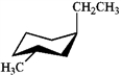 Which of the following is the most stable conformation of trans-1-ethyl-3-methylcyclohexane? A)    B)    C)    D)   