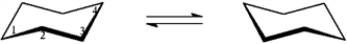 (−)-Menthol is responsible for the characteristic flavor and taste of peppermint. The structure of (−)-menthol is shown below. Use this information to answer the following question.   -Refer to instructions. On the chair template provided below, draw the two chair conformations that are in equilibrium for (−)-menthol.  