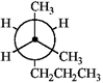Which of the following Newman projections does not represent 2-methylhexane? ​ A   B   C   D   ​ ​ ​ A)  A B)  B C)  C D)  D