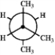 Which of the following Newman projections represents the most stable conformation of 2,3-dimethylbutane? ​ A   B   C   D   ​ A)  A B)  B C)  C D)  D