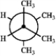 Which of the following Newman projections represents the most stable conformation of 2,3-dimethylbutane? ​ A   B   C   D   ​ A)  A B)  B C)  C D)  D
