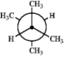 Which of the following Newman projections represents the most stable conformation of 2,3-dimethylbutane? ​ A   B   C   D   ​ A)  A B)  B C)  C D)  D