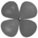 Which of the following best represents the shape of a sp<sup>3</sup> hybrid orbital of carbon? A   B   C   D   A)  A B)  B C)  C D)  D