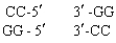 <strong>Identify the products when Smal cleaves the following DNA sequence. </strong> A) B) C) D)