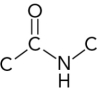 Which represents the correct arrangement of bonding in a peptide bond? A)    B)    C)    D)   