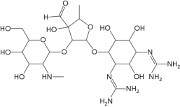 Identify the antibiotic shown below and illustrate how it functions to inhibit bacterial cell growth.  