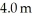 <strong>A child does 350 J of work while pulling a box from the ground up to his tree house at a steady speed with a light rope.The tree house is above the ground.What is the mass of the box?</strong> A)8.9 kg B)5.3 kg C)6.7 kg D)8.0 kg
