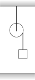 As shown in the figure,a 35.30-kg box is attached to a light string that is wrapped around a cylindrical frictionless spool of radius 10.0 cm and moment of inertia 4.00 kg ∙ m<sup>2</sup>.The spool is suspended from the ceiling,and the box is then released from rest a distance 3.50 m above the floor.How long does it take for the box to reach the floor?   A) 2.97 s B) 2.85 s C) 0.892 s D) 4.18 s E) 5.89 s