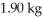 <strong>A substance has a melting point of 20°C and a heat of fusion of 3.4 ×   J/kg.The boiling point is   and the heat of vaporization is   at a pressure of one atmosphere.The specific heats for the solid,liquid,and gaseous phases are 600 J/kg ∙ K (solid),1000 J/kg ∙ K (liquid),and 400 J/kg ∙ K (gaseous).How much thermal energy is required to raise the temperature of   this substance from   to   at a pressure of one atmosphere?</strong> A)260 kJ B)190 kJ C)230 kJ D)92 kJ E)320 kJ <div style=padding-top: 35px> 