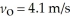 An object of mass 6.8 kg is attached to an ideal spring of force constant (spring constant)1720 N/m.The object is set into simple harmonic motion,with an initial velocity of   and an initial displacement of   Calculate the maximum speed the object reaches during its motion.<div style=padding-top: 35px> 