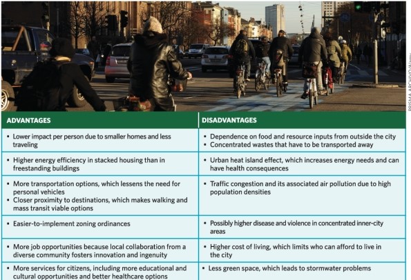 Refer to Infographic 2B.Explain the causation of the urban heat island effect and the issues it leads to.   