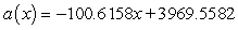 Suppose the number of general aviation aircraft accidents from 1975 through 1997 can be modeled by   accidents where x is the number of years since 1975. Calculate, to the nearest integer, the average rate of change in the yearly number of accidents from 1977 through 1994. A)  -6 accidents per year B)  -101 accidents per year C)  2,913 accidents per year D)  121 accidents per year E)  -121 accidents per year