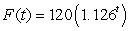 The future value of an investment after t years is given by   thousand dollars. Use the linearization to estimate the future value after 10.5 years. A)  $ 416.484 thousand dollars B)  $ 49.508 thousand dollars C)  $ 32.419 thousand dollars D)  $ 21.501 thousand dollars E)  $ 216.734 thousand dollars
