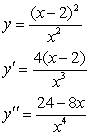 A function and its first and second derivatives are given. Use these to find any points of inflection.   A)    B)    C)    D)    E)  no points of inflection