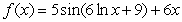 For each of the composite functions, identify an inside function and an outside function and write the derivative with respect to x of the composite function.   A)    B)    C)    D)    E)   