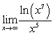 Evaluate the limit   using L'Hôpital's Rule, if necessary. A)      B)    C)  0 D)    E)   
