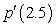 The function p gives the number of meters from an airport that a plane has flown after t minutes. What are the units on   . A)  kilometers per minute B)  meters per hour C)  meters per minute D)  kilometers per hour E)  minutes per meter