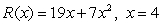 At the indicated x-value, find the slope of the tangent line.   A)  75 B)  245 C)  26 D)  33 E)  47