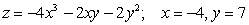 Evaluate the function at the given values of the independent variables.   A)    B)    C)    D)    E)   