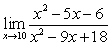 Use properties of limits and algebraic methods to find the limit, if it exists.   A)    B)    C)    D)    E)  does not exist