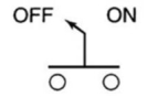 The device represented by the symbol is a:   A) drum switch. B) selector switch. C) sequence switch. D) toggle switch.