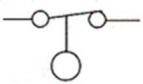 The symbol shown is that for a:   A) pressure switch. B) temperature switch. C) proximity switch. D) level switch.
