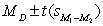 The estimation formula for the related samples t is   .