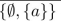 determine whether the given set is the power set of some set. If the set is a power set, give the set of which it is a power set.