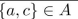 suppose A = {a, b, c}. Mark the statement TRUE or FALSE.