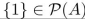 suppose A = {1, 2, 3, 4, 5}. Mark the statement TRUE or FALSE.