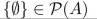 suppose A = {1, 2, 3, 4, 5}. Mark the statement TRUE or FALSE.