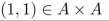 suppose A = {1, 2, 3, 4, 5}. Mark the statement TRUE or FALSE.