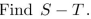 suppose the following are multisets: