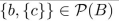 suppose A = {a, b, c} and B = {b, {c}}. Mark the statement TRUE or FALSE.
