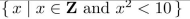 determine whether the set is finite or infinite. If the set is finite, find its size.