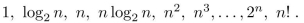 find the best big-O notation to describe the complexity of the algorithm. Choose your answers from the following: A binary search of n elements.