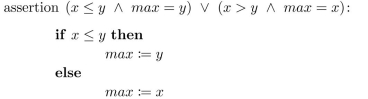 Verify that the following program segment is correct with respect to the initial assertion T and the final A