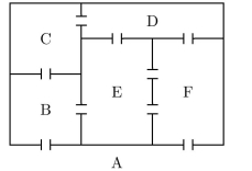 The picture at the right shows the ﬂoor plan of an oﬃce. once, starting and ending at A. plan a walk that passes through each doorway exactly Use graph theory ideas to prove that it is impossible to plan a walk that passes through each doorway exactlyonce, starting and ending at A.  