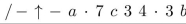 The algebraic expression   is written in preﬁx notation. Write the expression in postﬁx notation.<div style=padding-top: 35px> 