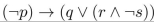 Write the compound proposition   in postﬁx notation.<div style=padding-top: 35px> 