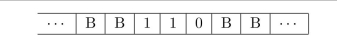 Consider the Turing machine T : For the following tape, determine the final tape when T halts, assuming that T begins in state s0 at the leftmost nonblank symbol.