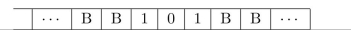 Consider the Turing machine T : For the following tape, determine the final tape when T halts, assuming that T begins in state s0 at the leftmost nonblank symbol.